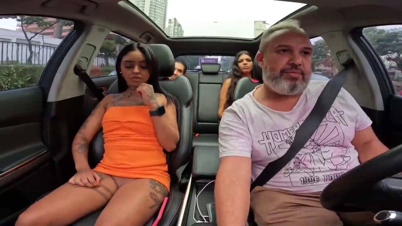 Newcomer to the adult industry, Millena Gomes, stumbles into a car and experiences her first dirty encounter porn video