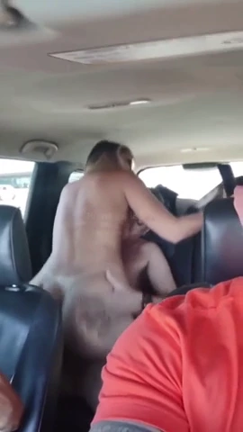Amateur wife gets fucked in the car and her ex watches porn video